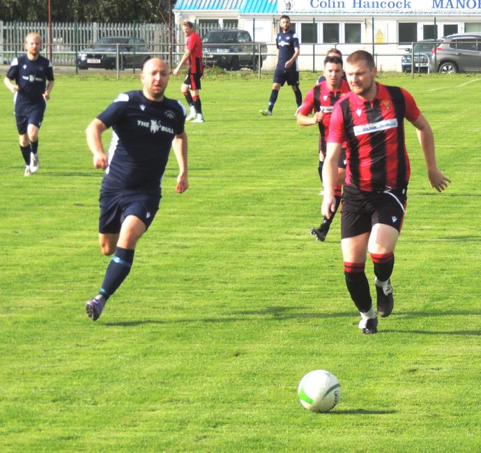 Goodwick skipper Scott Delaney was solid at the back. Picture by Bill Carne